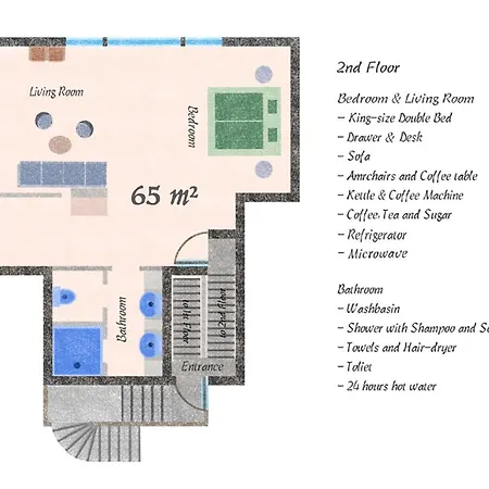 Deerwood-sky Attic With Castle View-no Kitchen Appartement *